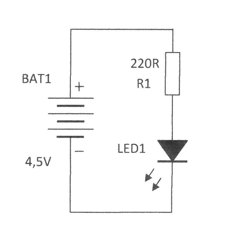 Schéma zapojení LED